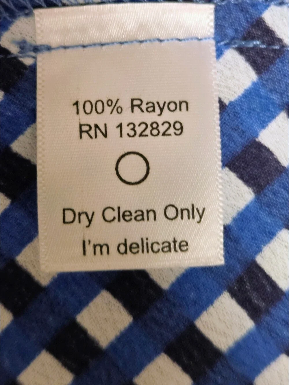 Privacy Please Blue Gingham Midi Dress Lace Up Back Pockets Medium